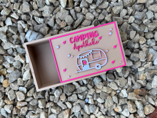 Camping Apotheke – Große Reisebox mit Schiebedeckel 🩷🏕️