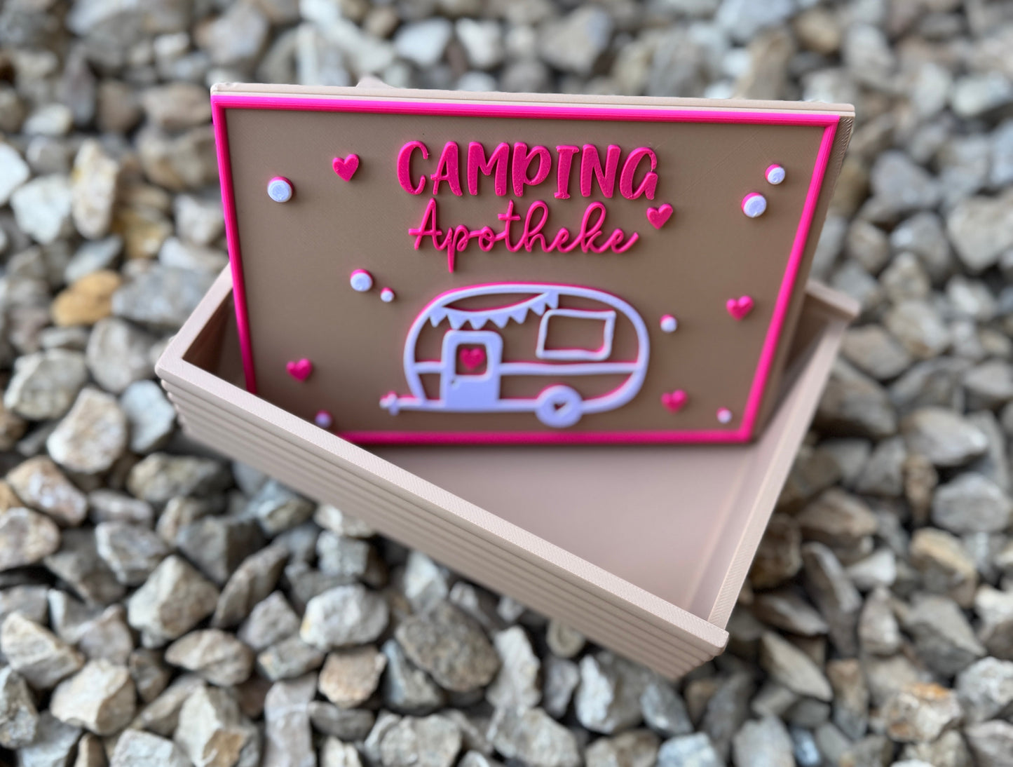 Camping Apotheke – Große Reisebox mit Schiebedeckel 🩷🏕️