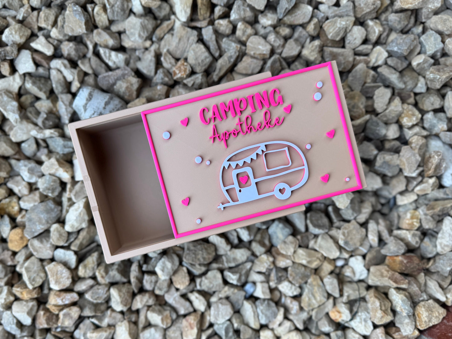 Camping Apotheke – Große Reisebox mit Schiebedeckel 🩷🏕️