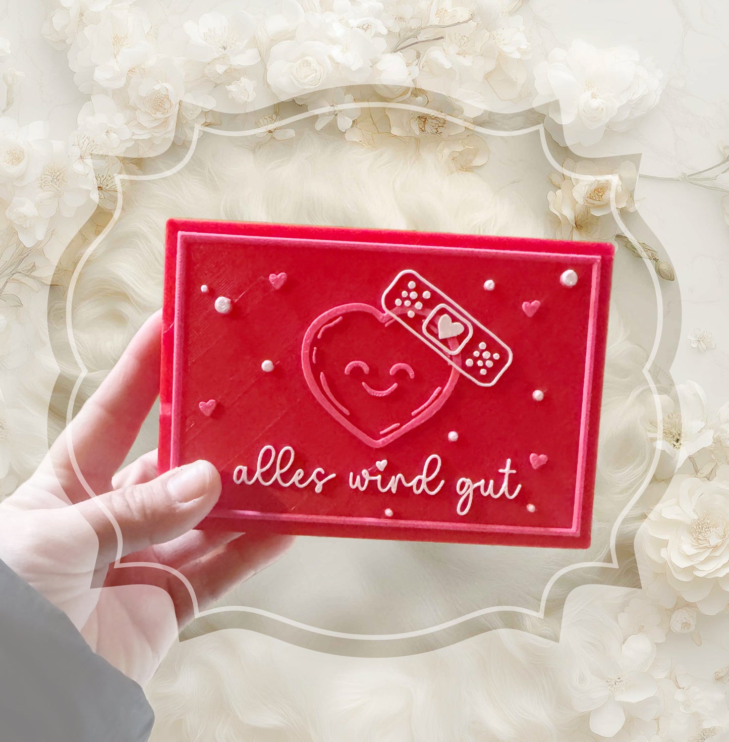 Reiseapotheke - Große Reisebox mit Schiebedeckel ❤️ „Alles wird gut“