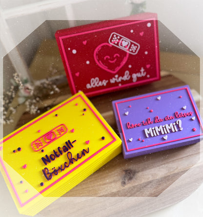 Reiseapotheke - Große Reisebox mit Schiebedeckel ❤️ „Alles wird gut“