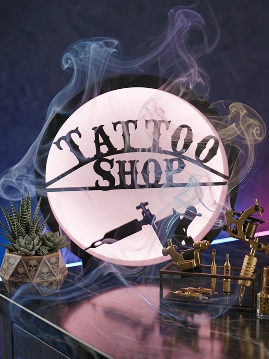 Leuchtrahmen Tattoo Shop“ – Edles Statement-Piece für Studio & Zuhause