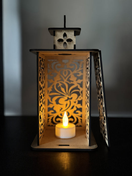 🌸 Filigrane Eleganz & Sicheres Licht: Ihre Florale Laterne